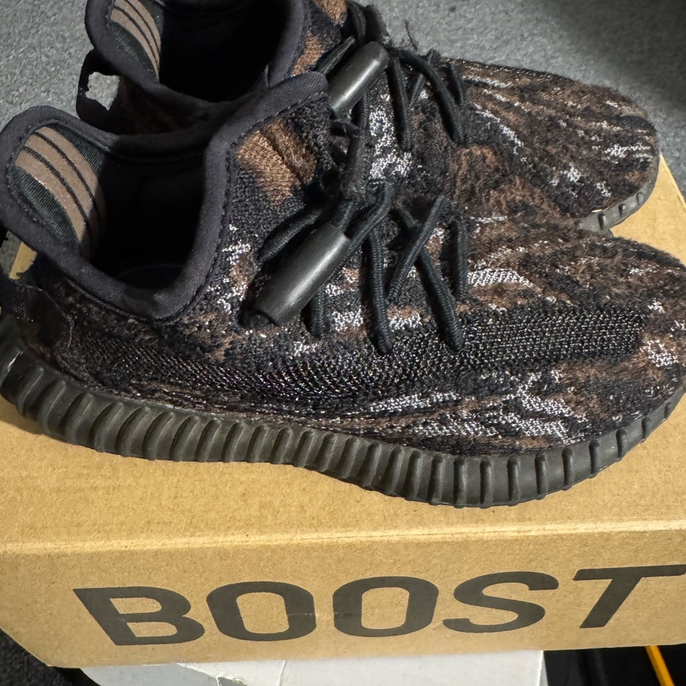 Black and Brown Yeezy Boost 350 Sneakers